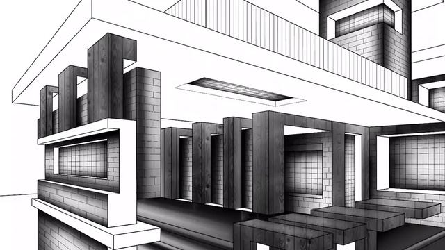 Speed architecture drawing using procreate app !!!. Easy architecture sketch смотреть онлайн