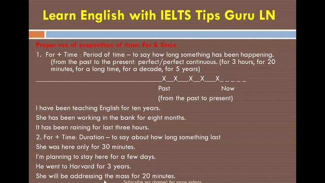 For & Since// Preposition of Time//Proper Use // English Grammar//Pre-Intermediate & Intermediate смотреть онлайн