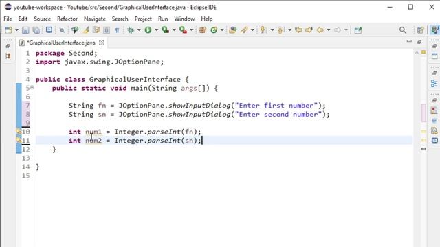 Java Programming - 50 - Graphical User Interface (GUI) смотреть онлайн