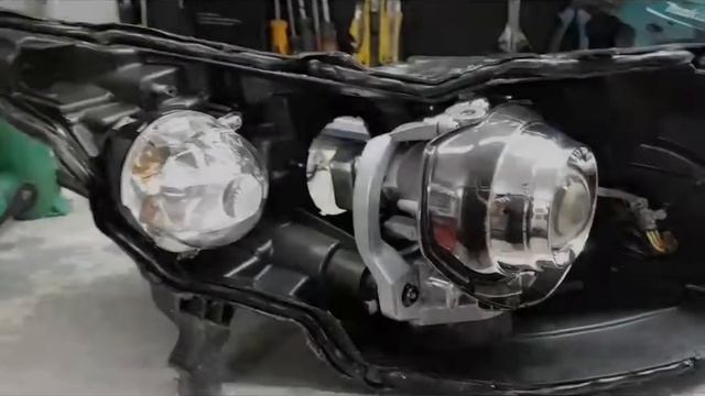 Infiniti FX замена линз на Hella 3 с сохранением функции адаптива. смотреть онлайн