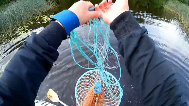 Кастинговая сеть пробуем с лодки смотреть онлайн