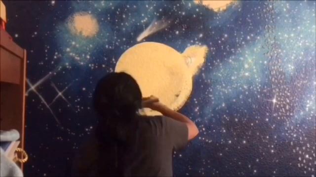 How to paint a galaxy wall art tips angelicas custom murals смотреть онлайн