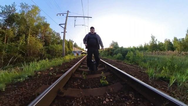 Прокачка "подвески" на Моноколесе! Для подобных покатушек прекрасно подойдут колёса 19+ смотреть онлайн