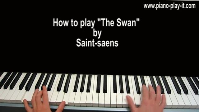The Swan Camillle Saint-Saens Piano Tutorial смотреть онлайн