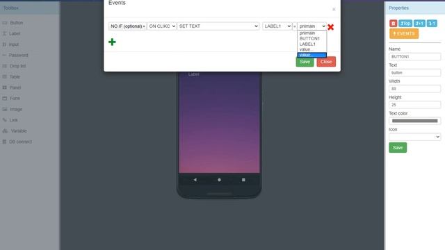 PLUS APP BUILDER - android app button click event смотреть онлайн