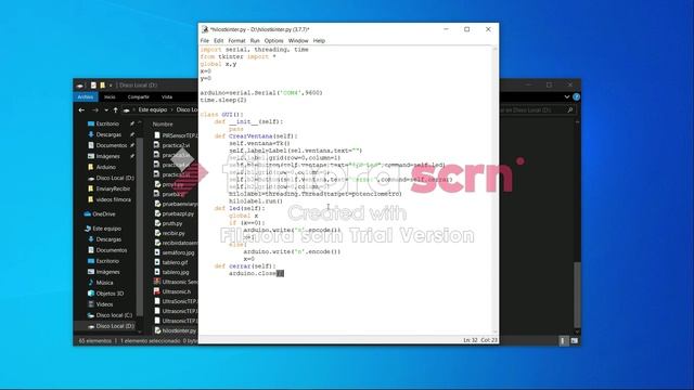 Comunicación serial y TkInter en Python utilizando hilos смотреть онлайн
