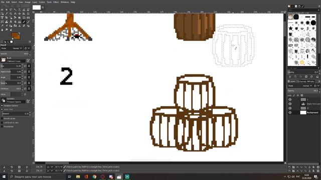 Создаю элементы для своей пиксельной игры смотреть онлайн