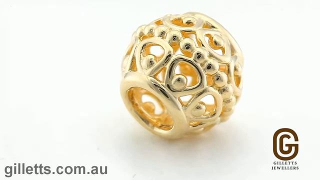 Pandora Gold filigree charm - Pandora code 750458 смотреть онлайн