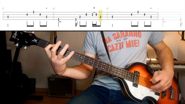 The Beatles - Drive My Car /// BASS LINE [Play Along Tabs] смотреть онлайн