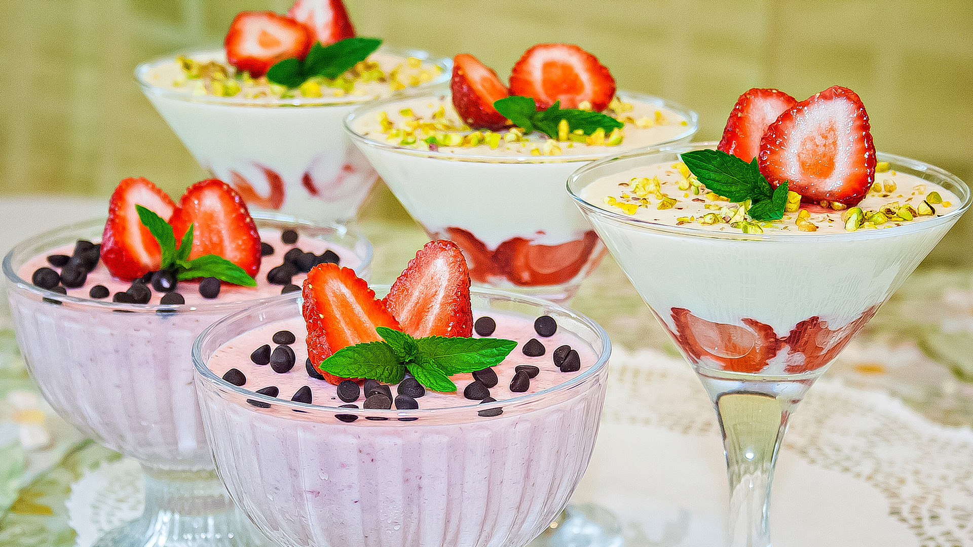 🍓Творожно-сметанный десерт с клубникой, рецепт вкусного и легкого десерта! смотреть онлайн