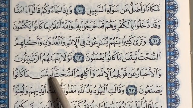 AL-MAIDAH Ayat 61-64, BELAJAR MEMBACA AL-QURAN смотреть онлайн