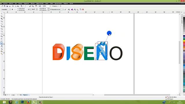 tutorial CorelDRAW x4 (2013) texto 3D смотреть онлайн