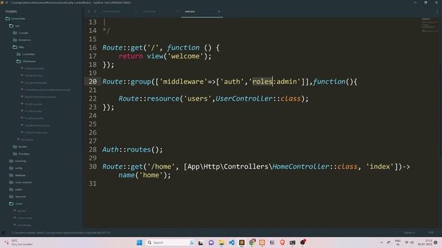 Protecting Admin and User Pages in Laravel with Middleware | Advanced Laravel Middleware | HINDI смотреть онлайн
