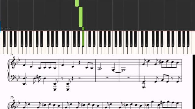 Billie Eilish Bad Guy - piano score - разбор песни на фортепиано смотреть онлайн