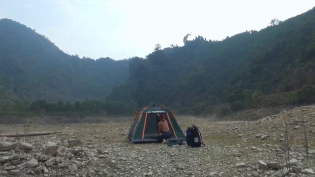 15 DAY FULL VIDEO - Living in a deserted island alone - Making an overnight shelter смотреть онлайн