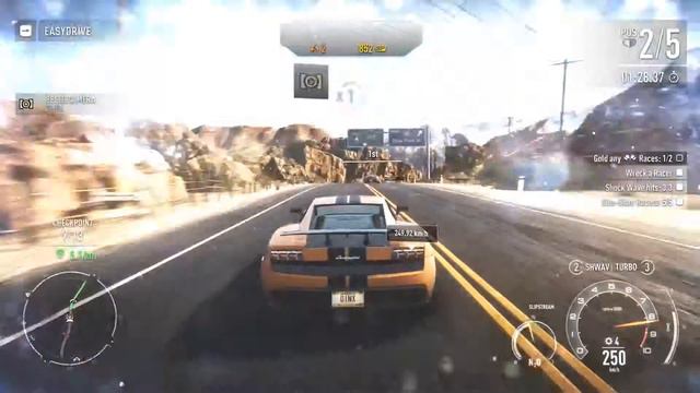 Need for Speed Rivals Dead Tree Canyon [MED] Gold with Lamborghini Gallardo LP 570-4 смотреть онлайн