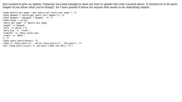 Wordpress: How to Change Loop to Order Posts by Views (using wp-postviews plugin)? (4 Solutions!!) смотреть онлайн
