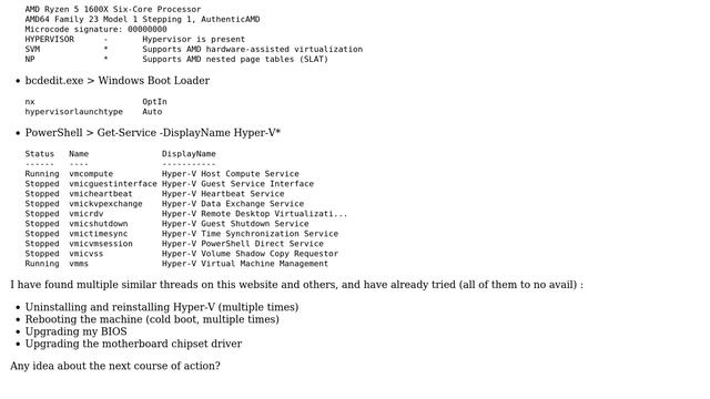 Cannot get Hyper-V to work on Windows 10: The hypervisor is not running смотреть онлайн