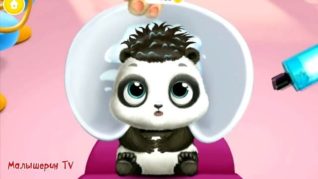 Милый МАЛЫШ панда Готовим цветное МОРОЖЕНОЕ | Играю в игру для детей смотреть онлайн