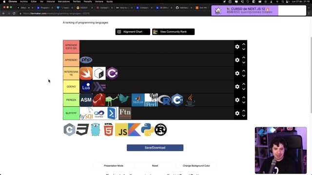 ? Ranking Lenguajes de programación Tier List 2022 смотреть онлайн