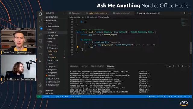 AWS Nordics Office Hours - Using Rust on AWS смотреть онлайн