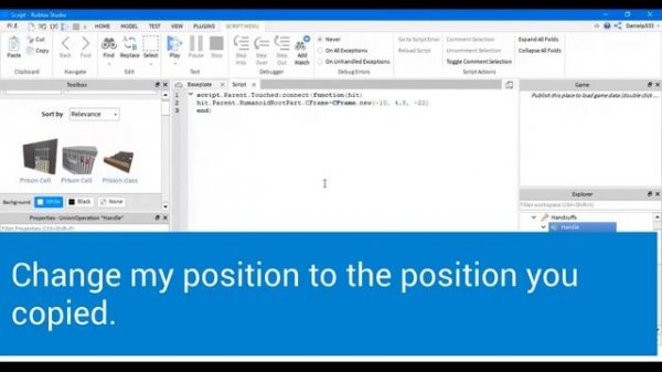 How To Make A Handcuff Arrest Player Script | Roblox Scripting Tutorial | Danielp533