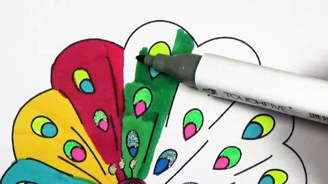 Жар Птица. Детская Раскраска.The Heat Bird.Children's coloring. смотреть онлайн