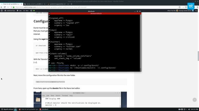 How to set up better system notifications on Linux with Dunst смотреть онлайн