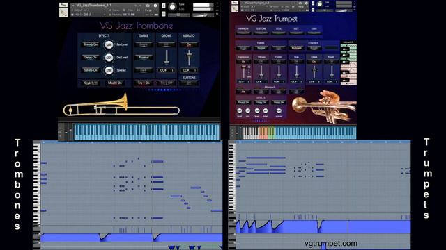 Trombones and Trumpets sound libraries for Native Instruments Kontakt. Virtual brass vst plugin смотреть онлайн