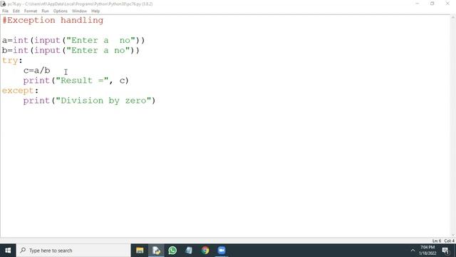 Exception Handling in Python смотреть онлайн