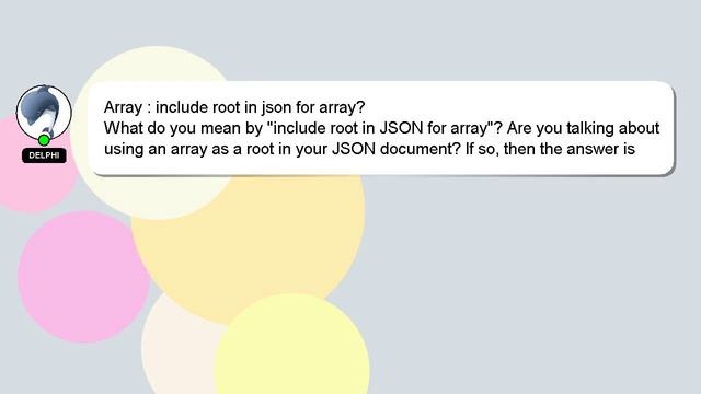 Array : include root in json for array? смотреть онлайн