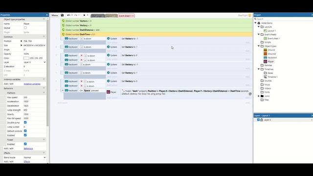 Construct 3 platformer extras: 8 directional air dash смотреть онлайн