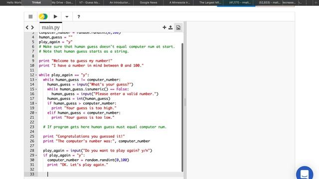 Python V8 Guess my number Version 2 play again enabled смотреть онлайн