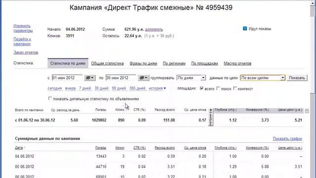 Урок 5 2 Яндекс Директ автоброкер раздел СТАТИСТИКА1 смотреть онлайн