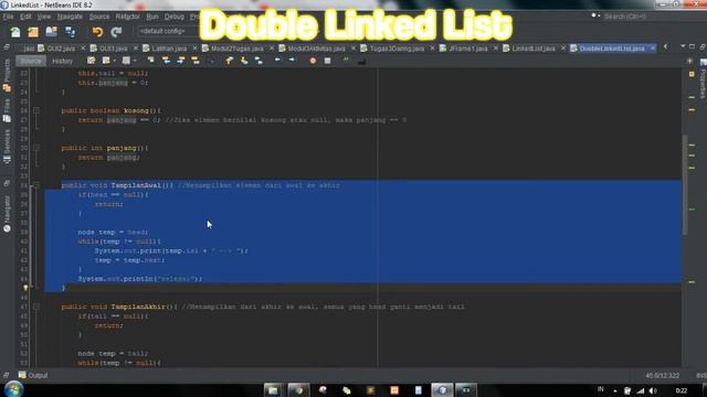 Implementasi Linked List pada Java смотреть онлайн