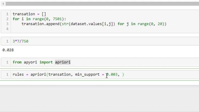 106 Apriori Algorithms step 2 in Pythonn смотреть онлайн