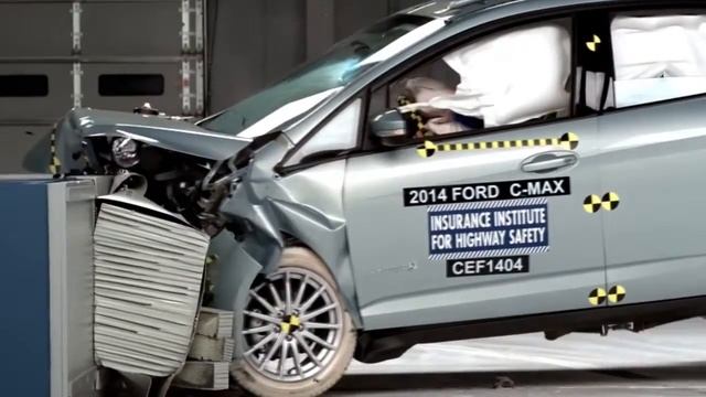 Ford Focus, Ford C Max Hybrid crash test смотреть онлайн