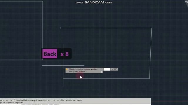 AUTOCAD (2) how to use Rectangular and polyline command for basic смотреть онлайн