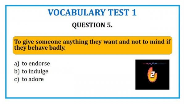 VOCABULARY TEST 1 (ADVANCED LEVEL) + PDF files with exercises.mp4