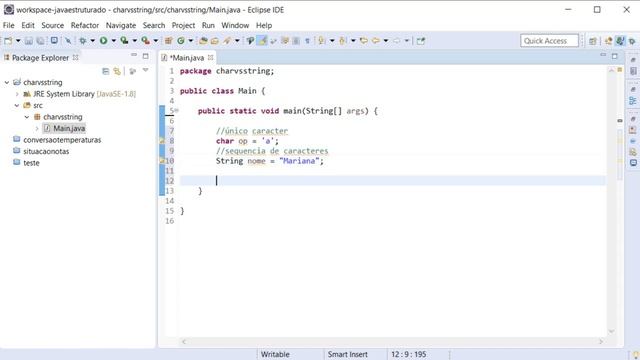 Qual a diferença entre o tipo char vs String em Java смотреть онлайн