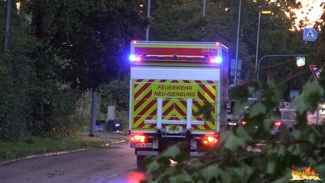 [UNWETTER über DIETZENBACH] - Einsatzfahrten Feuerwehr Dietzenbach & Neu-Isenburg + KdoW Hessen 01