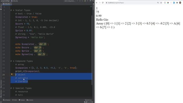 5 PHP Data Types - Typecasting Overview & How It Works - Full PHP 8 Tutorial смотреть онлайн
