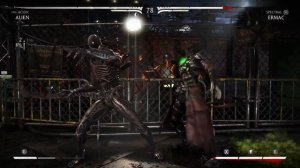 Mortal Kombat X - Alien Klassic Ladder Walkthrough and Ending (Acidic)