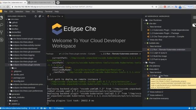 Develop Kubernetes VS Code extension in Che смотреть онлайн
