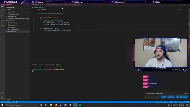 How to make a Perceptron in Python (while True: learn() part 3) смотреть онлайн