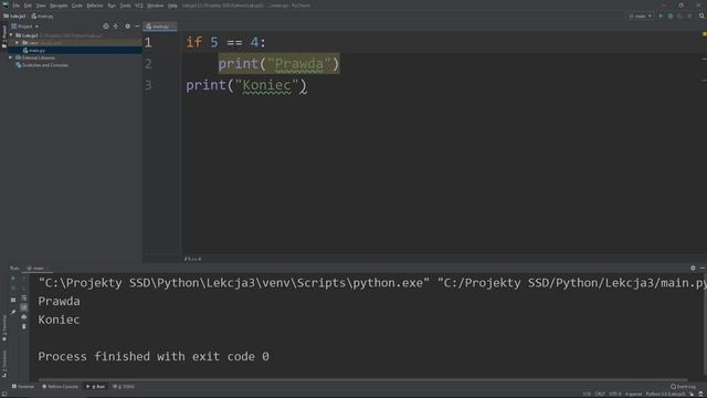 3. Kurs Python 3 - operatory porównania, instrukcje warunkowe (IF ELSE) смотреть онлайн