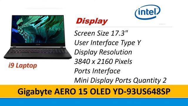Gigabyte AERO 15 Specifications смотреть онлайн