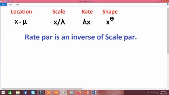 Location, Scale, Rate & Shape❤ Parameter in pdf❔ How to identify? смотреть онлайн