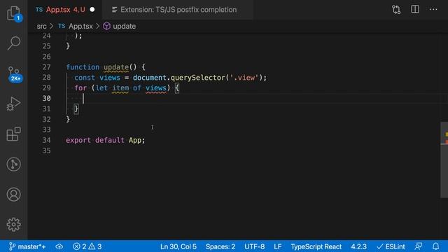 VS Code tips — TS/JS Postfix Completions смотреть онлайн