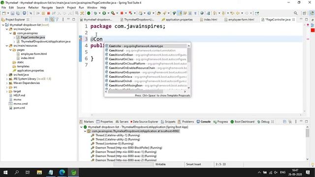 Dropdown Example With List (Select Option) - Thymeleaf Examples | Java Inspires смотреть онлайн